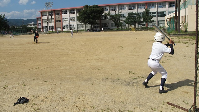 夏の最後の練習の様子