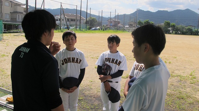 夏の最後の練習の様子