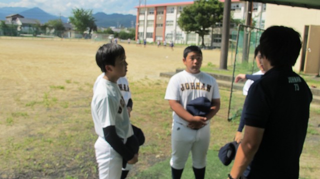 夏の最後の練習の様子
