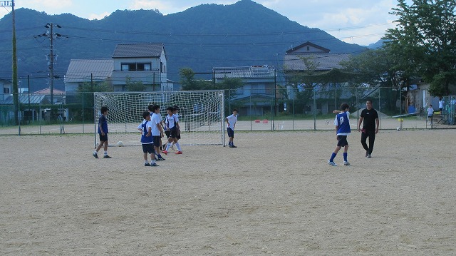 夏の最後の練習の様子